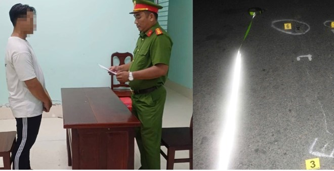 T thừa nhận điều khiển phương tiện xảy ra va chạm với bà L trong vụ tai nạn giao thông. Ảnh: Hoàng Đô/Công an An Giang