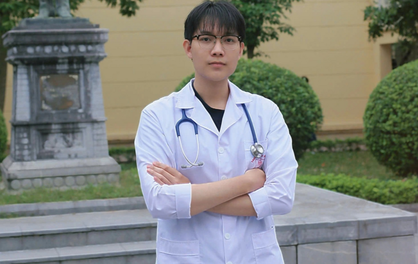 Anh Quân, thủ khoa đầu vào kỳ thi bác sĩ nội trú, Trường Đại học Y Hà Nội năm 2026. Ảnh: Ngọc Trang/Dân trí