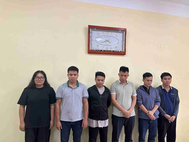 Các đối tượng trong vụ đánh bạc bị Cơ quan An ninh điều tra Công an tỉnh Hưng Yên khởi tố. Ảnh: Công an tỉnh Hưng Yên