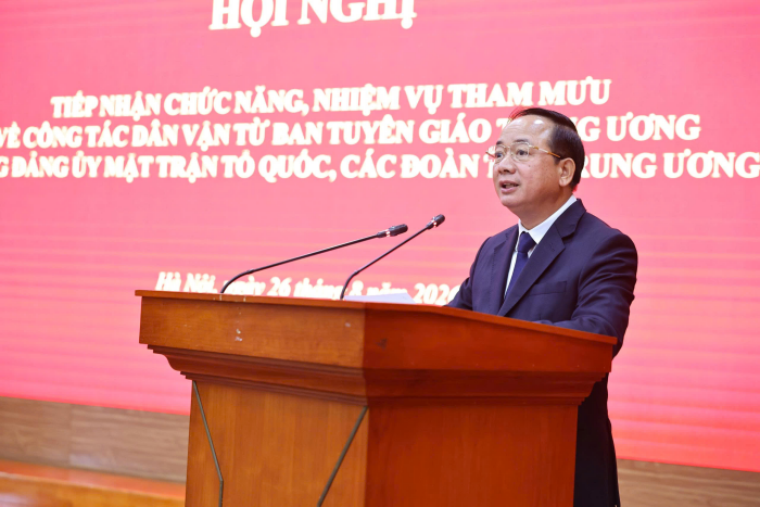Ông Trịnh Văn Quyết - Trưởng Ban Tuyên giáo Trung ương (Ảnh: Minh Đức).
