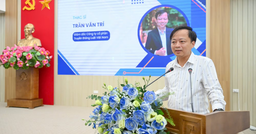 Ông Trần Văn Trí, Giám đốc Công ty cổ phần Truyền thông Luật Việt Nam. (Ảnh: Báo Nhân dân)