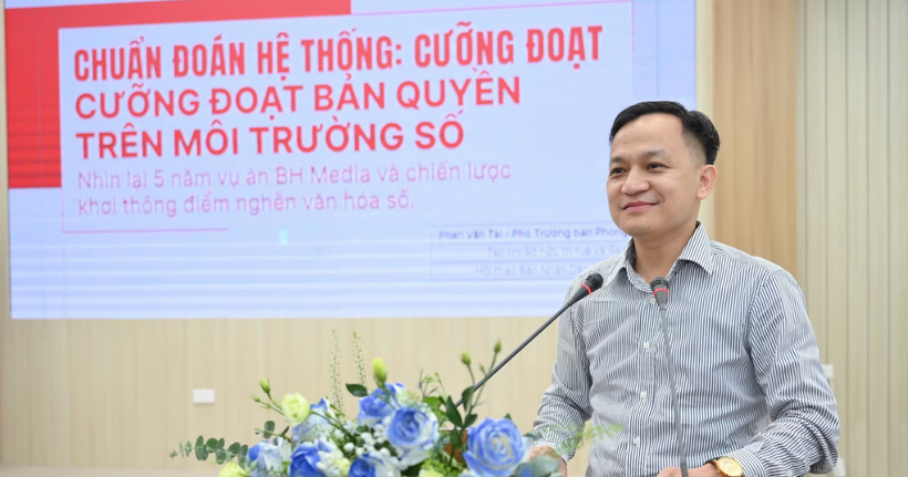 Ông Phạm Văn Tài, Phó Trưởng Ban Phóng viên, Tạp chí Sở hữu Trí tuệ và Sáng tạo. (Ảnh: Báo Nhân dân)