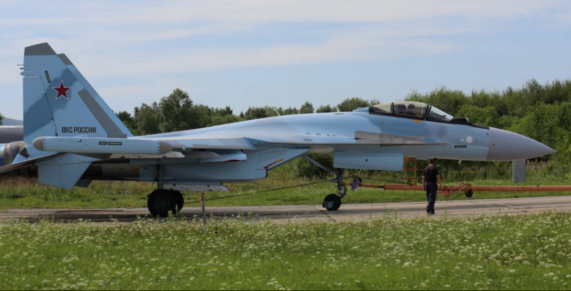 Máy bay chiến đấu Su-35S mới được bàn giao từ lô sản xuất mới nhất. Ảnh: Military Watch