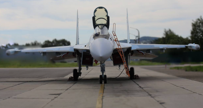 Máy bay chiến đấu Su-35S mới được bàn giao từ lô sản xuất mới nhất. Ảnh: Military Watch