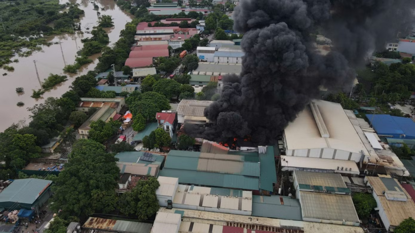 Hiện trường vụ cháy. Ảnh: Tiền Phong