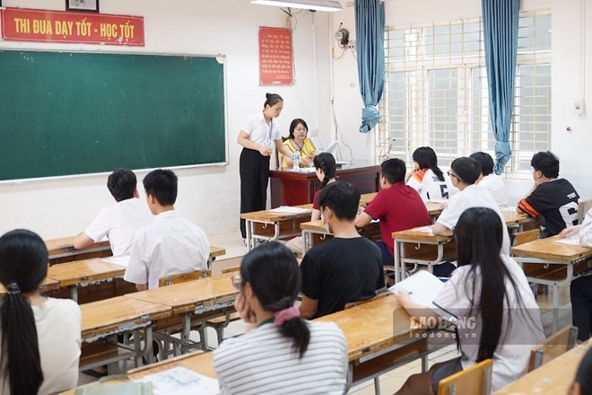 Học sinh dự thi lớp 10 tại Hà Nội năm 2026. Ảnh: Tường Vân/Lao động
