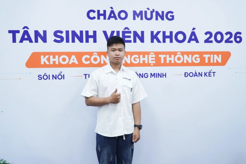 Em Trần Tiến Đạt, Thủ khoa Kỳ thi đánh giá năng lực năm 2026. Ảnh: Dân trí