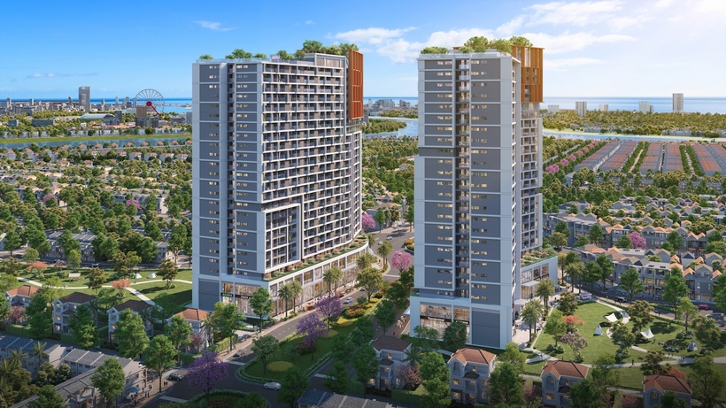 Bộ sưu tập 132 căn penthouse tại Cora Tower, Spana Tower và S-Light Tower - những "dinh thự trên không" dành riêng cho giới tinh hoa. Ảnh: Sun Property.