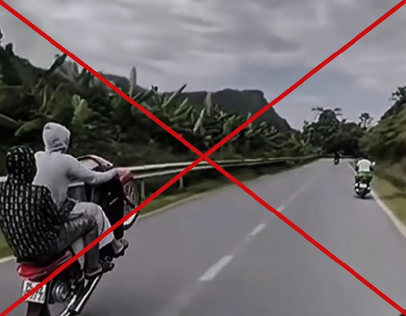Hình ảnh trích xuất từ video trên mạng xã hội. Ảnh: Công an tỉnh Lai Châu