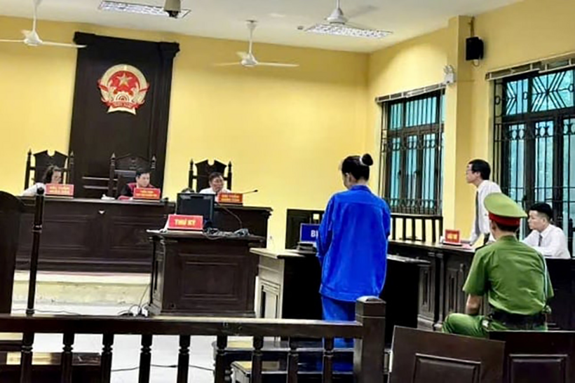 Bị cáo tại phiên tòa. Theo báo Công lý.