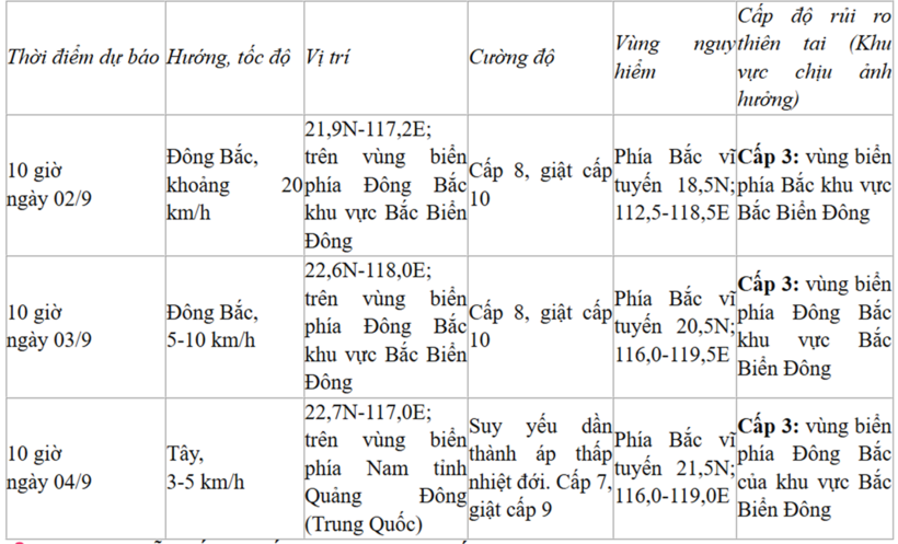Thông tin mới nhất cơn bão số 5 trên Biển Đông - 2