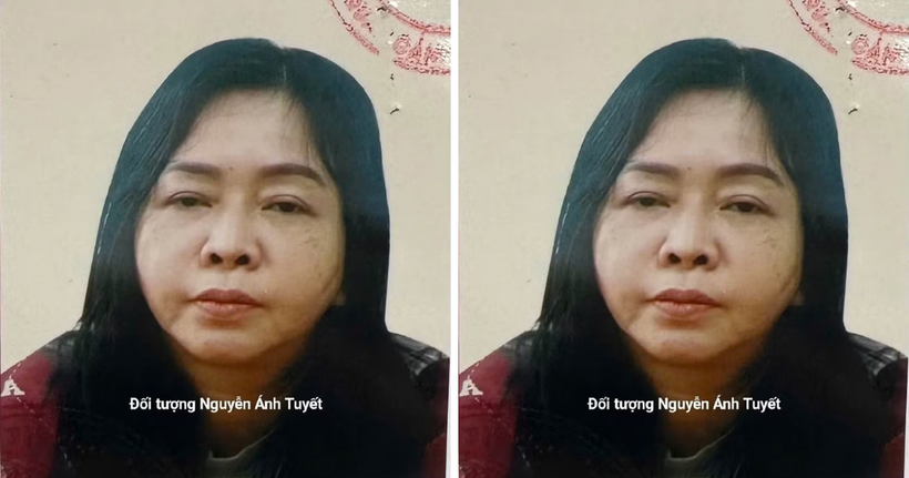 Đối tượng Nguyễn Ánh Tuyết. (Ảnh: Công an TP Hà Nội)