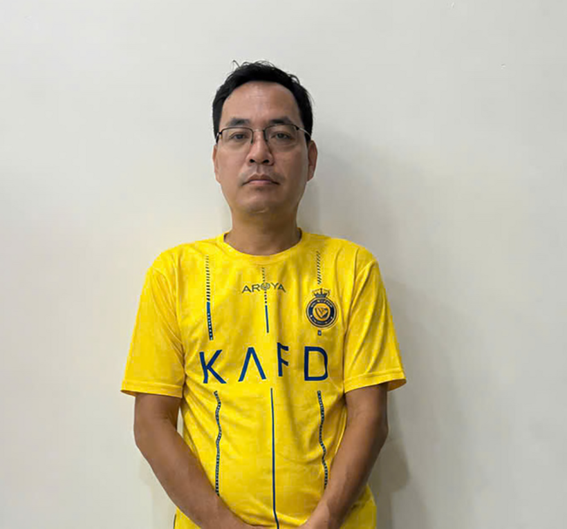 Công an phường Vũng Tàu đưa Đ. về làm việc. Ảnh: Vietnamnet