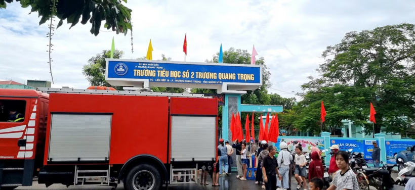 Trường Tiểu học Trương Quang Trọng (phường Trương Quang Trọng, tỉnh Quảng Ngãi), nơi xảy ra sự việc. Ảnh: Tiền phong
