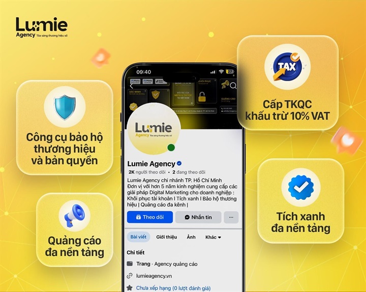 Lumie Agency đồng hành cùng doanh nghiệp phát triển thương hiệu số toàn diện với đa dạng các dịch vụ. Nguồn ảnh Lumie Agency