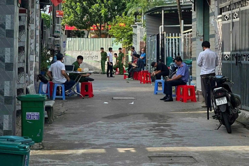 Khu vực hiện trường án mạng. Ảnh: Dân trí