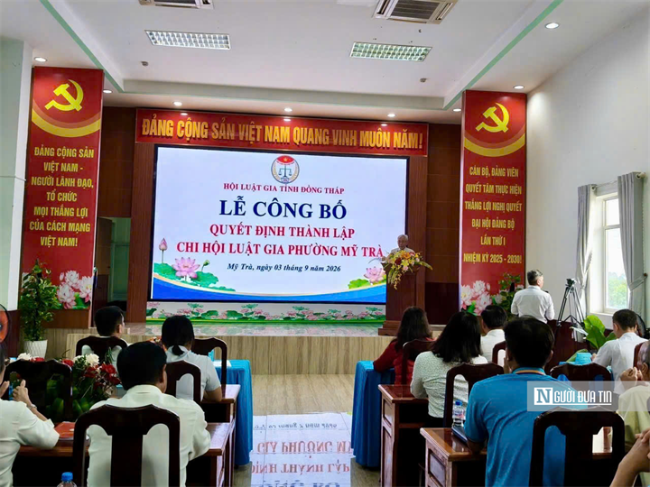 Ông Nguyễn Văn Đằng, Phó Chủ tịch Hội Luật gia tỉnh Đồng Tháp phát biểu chỉ đạo.