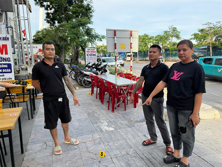 Các đối tượng trong vụ gây rối trật tự công cộng ngày 23/6. Ảnh: Công an TP Quảng Ninh