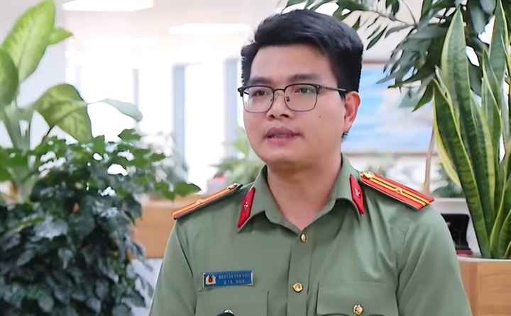 Thiếu tá Nguyễn Văn Duy, Phòng 3, Cục An ninh mạng và phòng, chống tội phạm sử dụng công nghệ cao (A05), Bộ Công an. (Ảnh: NVCC)
