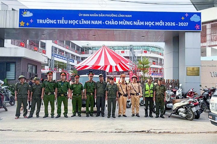 Lực lượng làm nhiệm vụ trong sáng 5/9.
