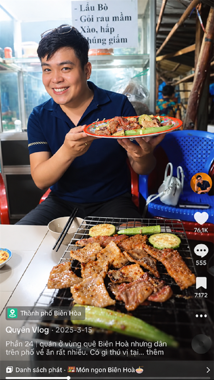 Một số quán ăn địa phương được Quyền lan tỏa đến người xem