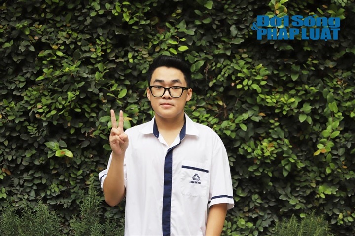 Em Lê Quang Minh, học sinh lớp 11I0, Trường THCS&THPT Lương Thế Vinh