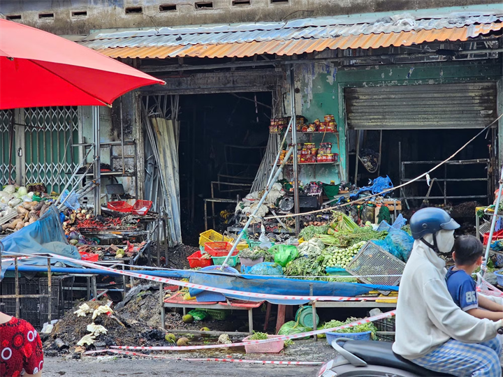 Hiện trường vụ cháy. Ảnh: Tiền Phong
