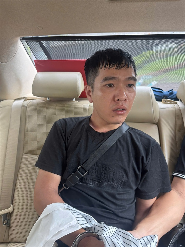 Đối tượng Tạ Tiến Tùng. Ảnh Công an tỉnh Lào Cai.