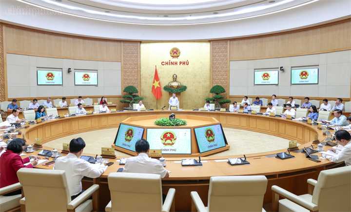 Thủ tướng Lê Minh Hưng chủ trì phiên họp Chính phủ thường kỳ tháng 8/2026 - Ảnh: chinhphu.vn/Nhật Bắc