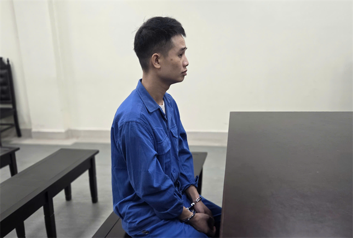 Bị cáo Vũ Ngọc Cường tại tòa. Ảnh: TN/Vietnamnet