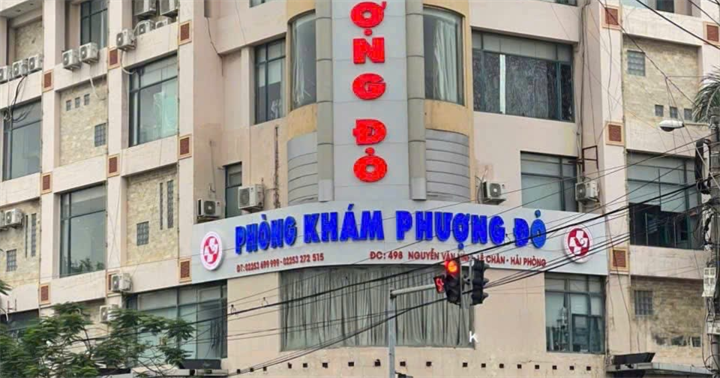 Phòng khám Phượng đỏ. (Ảnh: Công an Hải Phòng)