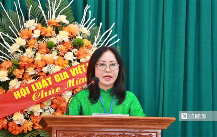 Luật gia Vũ Thị Như Trang - Phó Chủ tịch Hội Luật gia tỉnh Tuyên Quang.