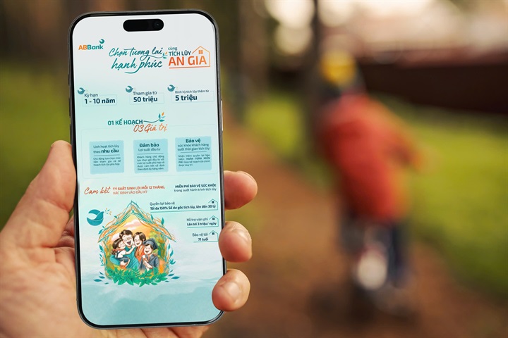 Khách hàng dễ dàng chọn Tích lũy An Gia trên app ABBank. Nguồn ảnh ABBank