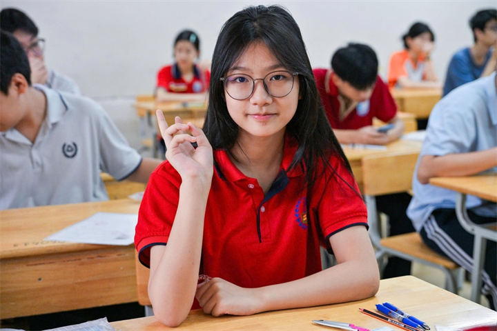Thí sinh dự thi vào lớp 10 ở Hà Nội. Ảnh: Ngọc Lưu/Dân trí
