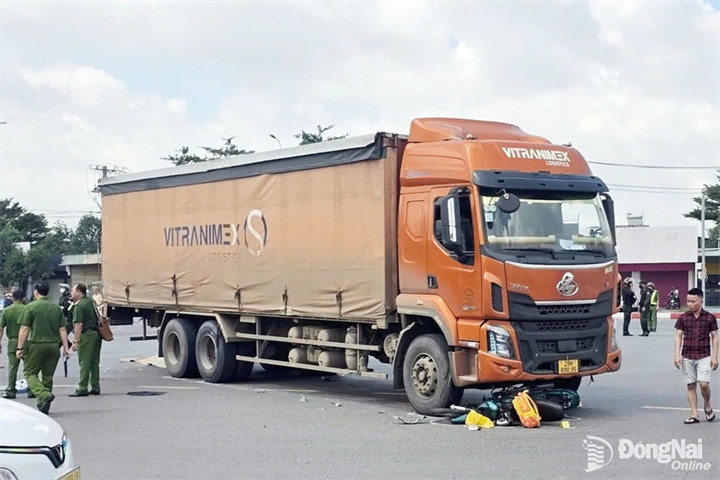 Hiện trường vụ tai nạn - Ảnh: Báo Đồng Nai