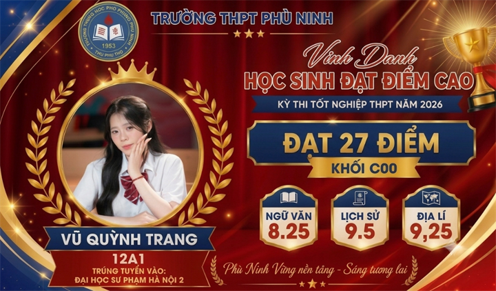 Trường THPT Phù Ninh (Phú Thọ): Niềm tự hào từ "mùa vàng, trái ngọt”, hân hoan bước vào năm học thứ 64 - 11