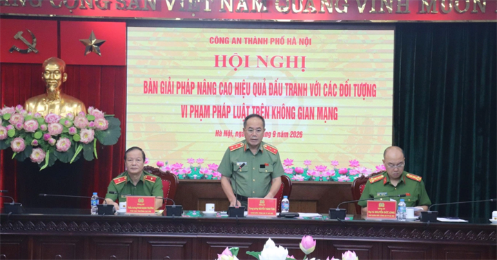 Toàn cảnh hội nghị (Ảnh: Công an cung cấp).
