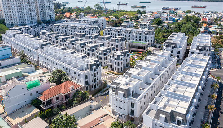 Một dự án bất động sản do Xây dựng Hòa Bình làm nhà thầu thi công. Ảnh: HBC./ Theo VietNamNet.