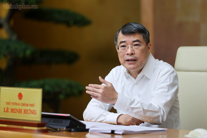 Thủ tướng Chính phủ Lê Minh Hưng phát biểu tại cuộc làm việc (Ảnh: VGP).