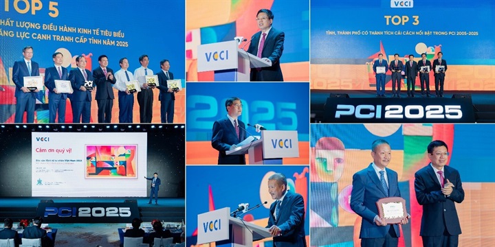 VCCI công bố Báo cáo Kinh tế tư nhân Việt Nam và Chỉ số Năng lực cạnh tranh cấp tỉnh (PCI) năm 2025. Nguồn ảnh Tân Hiệp Phát