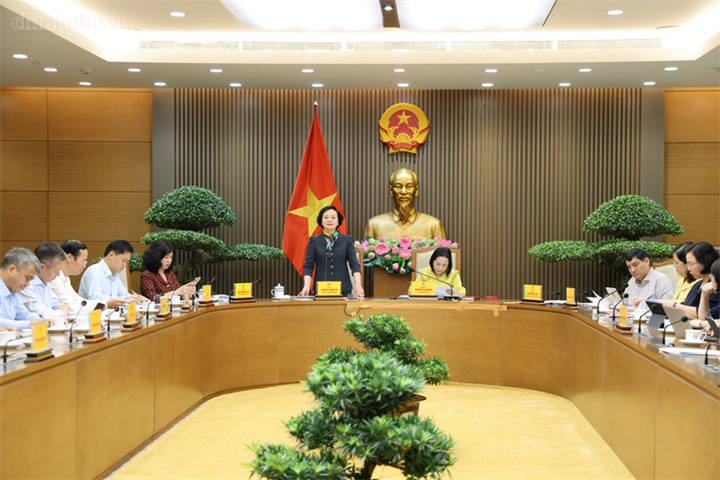 Phó Thủ tướng đề nghị Bộ Y tế quán triệt đầy đủ quan điểm, nguyên tắc chỉ đạo của Thủ tướng Chính phủ, để bảo đảm cơ chế quản lý trang thiết bị y tế vừa chặt chẽ, vừa phù hợp thực tiễn - Ảnh: chinhphu.vn/Thu Giang