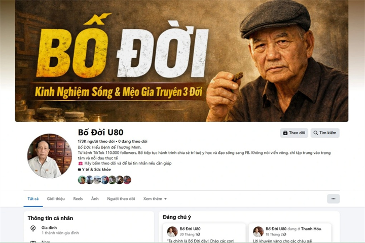 Công an tìm bị hại liên quan TikToker "Bố Đời U80" (Ảnh: Công an Thanh Hóa)./ Theo Dân trí.