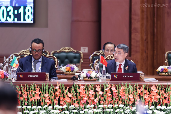 Thủ tướng Chính phủ đã đề xuất ba định hướng lớn để BRICS phát huy vai trò trong giai đoạn tới - Ảnh: chinhphu.vn/Nhật Bắc