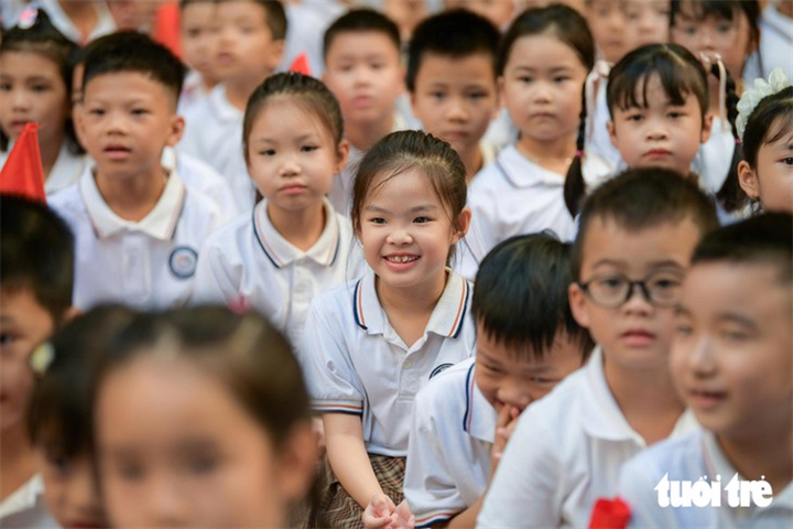 Học sinh tại Hà Nội. Ảnh: Nam Trần/Tuổi trẻ Online
