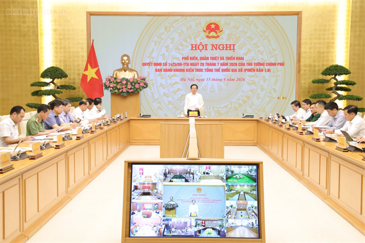 Phó Thủ tướng Hồ Quốc Dũng chủ trì Hội nghị - Ảnh: chinhphu.vn/Gia Huy