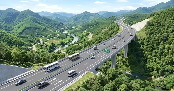 Tuyến đường bộ cao tốc Quảng Ngãi - Kon Tum, đoạn Quảng Ngãi - Đăk Hà có tổng chiều dài khoảng 136km. (Ảnh minh hoạ)/Báo Xây dựng