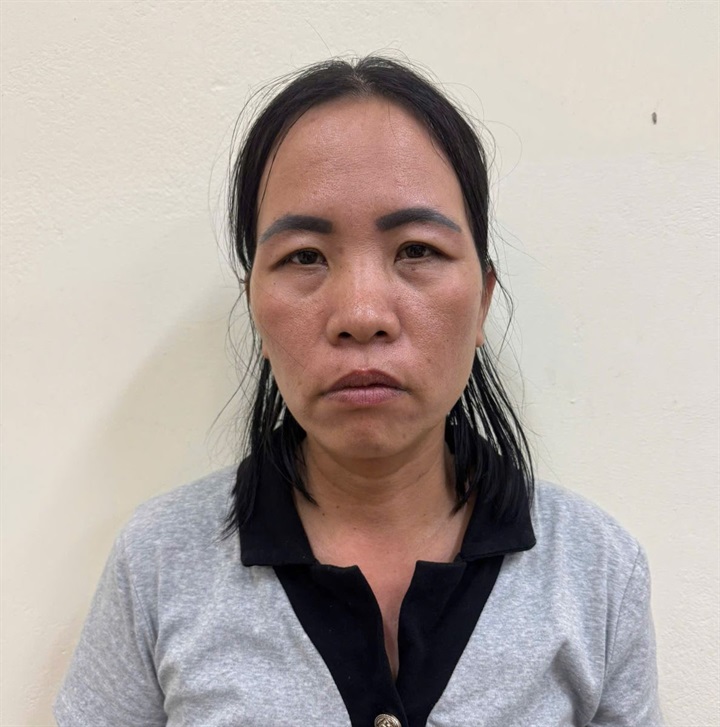 Đối tượng Nguyễn Thị Hoài. Ảnh Công an tỉnh Phú Thọ.