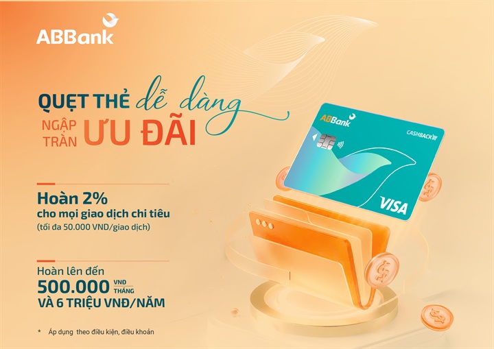 Những ưu đãi tặng kèm giúp chủ thẻ ABBank Visa tối ưu giá trị khoản chi tiêu. Nguồn ảnh ABBank