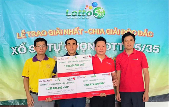 Anh Vương Hạnh nhận 3 giải nhất trị giá hơn 4 tỷ đồng. Ảnh: VietNamnet