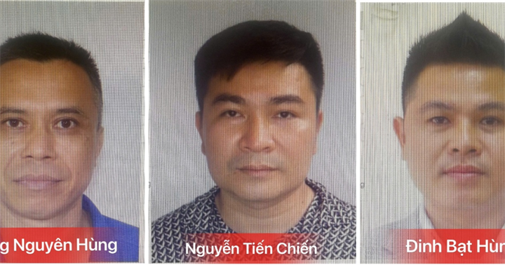 Các đối tượng trong vụ án. (Ảnh: Công an Hà Nội)